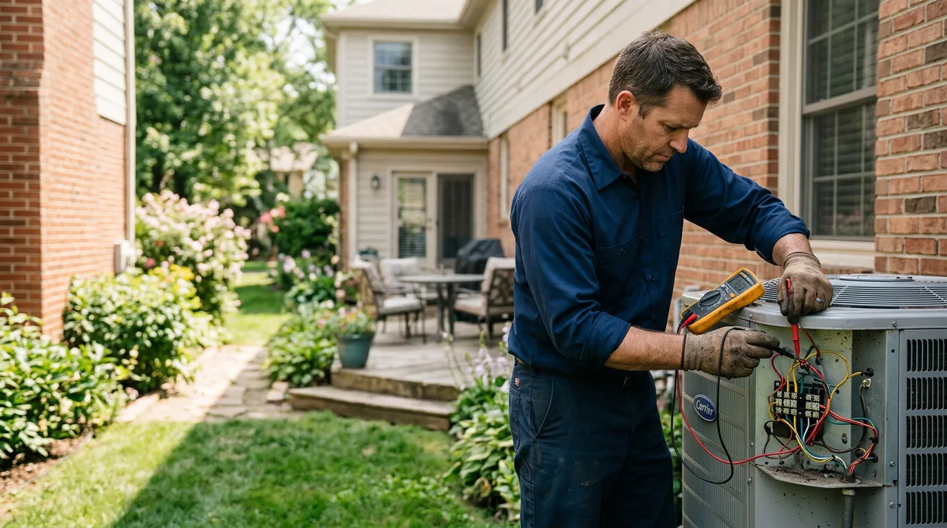 HVAC technician working near Nanty Glo, PA